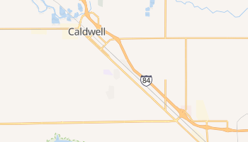 Caldwell, Idaho map
