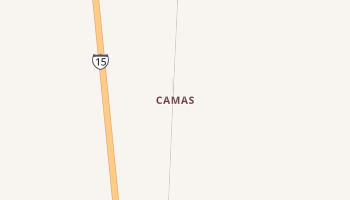 Camas, Idaho map