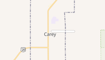 Carey, Idaho map