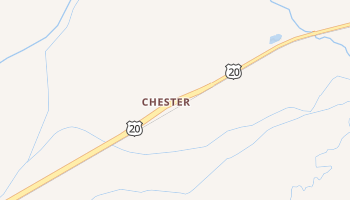 Chester, Idaho map