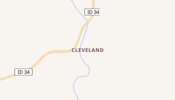 Cleveland, Idaho map