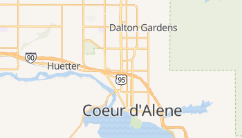 Coeur d'Alene, Idaho map