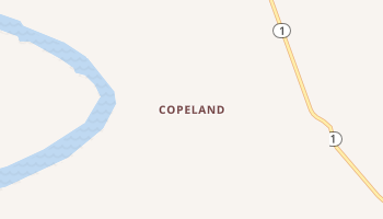 Copeland, Idaho map