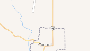 Council, Idaho map