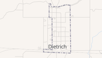 Dietrich, Idaho map
