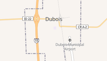 Dubois, Idaho map