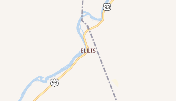 Ellis, Idaho map