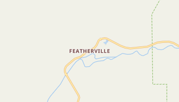 Featherville, Idaho map
