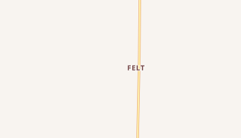 Felt, Idaho map
