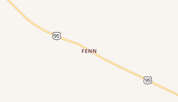 Fenn, Idaho map