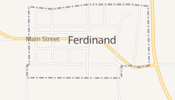 Ferdinand, Idaho map
