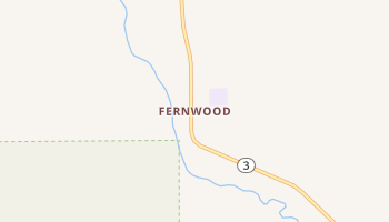 Fernwood, Idaho map