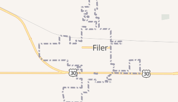 Filer, Idaho map