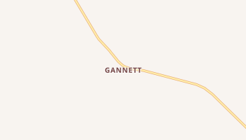 Gannett, Idaho map