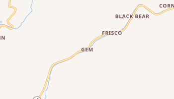 Gem, Idaho map