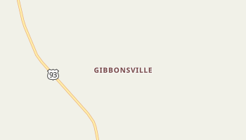 Gibbonsville, Idaho map