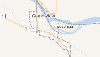Grand View, Idaho map