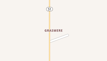 Grasmere, Idaho map