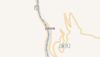 Greer, Idaho map