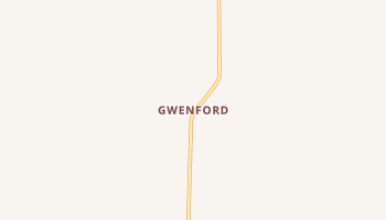 Gwenford, Idaho map