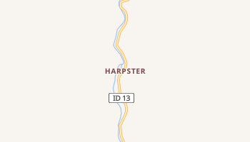 Harpster, Idaho map