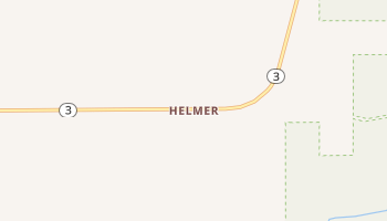 Helmer, Idaho map