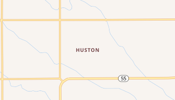 Huston, Idaho map