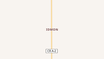 Idmon, Idaho map