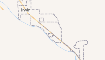 Irwin, Idaho map