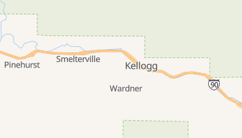 Kellogg, Idaho map