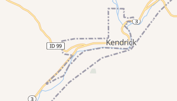 Kendrick, Idaho map