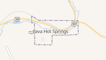 Lava Hot Springs, Idaho map