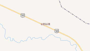 Leslie, Idaho map
