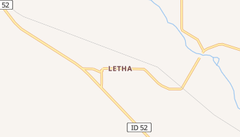 Letha, Idaho map