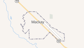 Mackay, Idaho map
