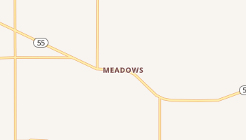 Meadows, Idaho map