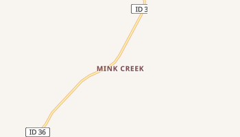 Mink Creek, Idaho map