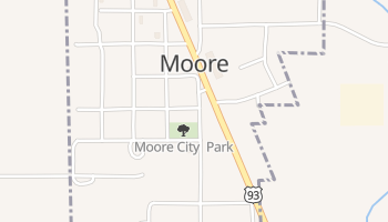 Moore, Idaho map