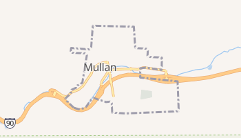 Mullan, Idaho map