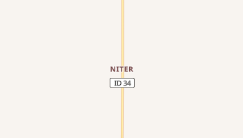 Niter, Idaho map