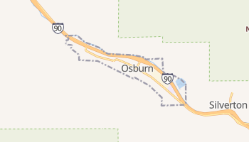 Osburn, Idaho map