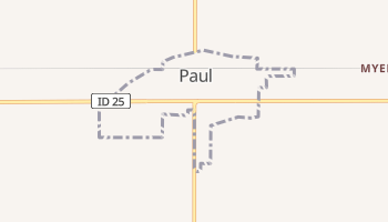 Paul, Idaho map