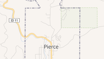 Pierce, Idaho map