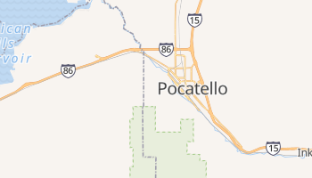 Pocatello, Idaho map