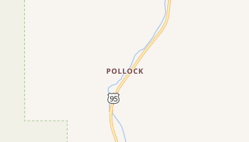 Pollock, Idaho map