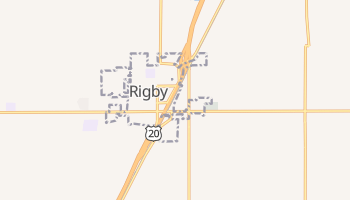 Rigby, Idaho map