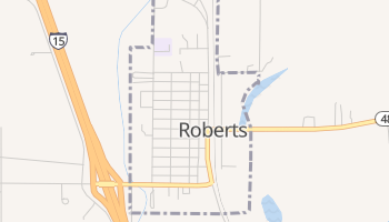 Roberts, Idaho map
