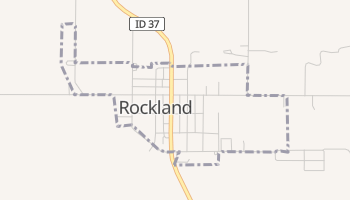 Rockland, Idaho map