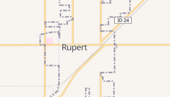 Rupert, Idaho map