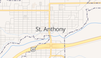 Saint Anthony, Idaho map
